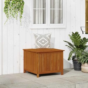 vidaXL Caixa arrumação para jardim 75x75x58 cm madeira acácia maciça