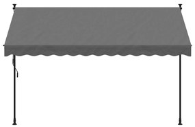 Toldo retrátil 300x150 cm tecido e aço antracite