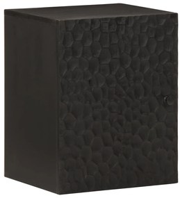 Armário de parede para WC 38x33x48 cm mangueira maciça preto