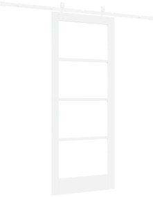 Conjunto de Porta de Correr vidaXL com Hardware Branco 83x202 cm Madei