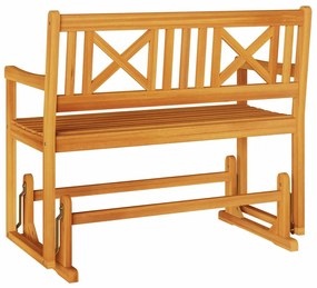 Banco Deslizante de Jardim 110x59x97 cm Madeira Sólida de Acácia
