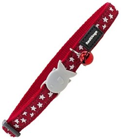 Coleira para Gato Vermelho Estrelas (1,2 X 20-32 cm)