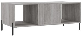 Mesa de centro 102x50x40cm derivados de madeira cinzento sonoma