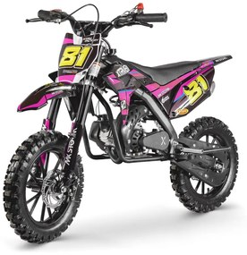 Mota gasolina 50cc crianças MX STORM Rosa