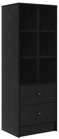 Mesa com Armazenamento Carvalho Preto Madeira Derivada
