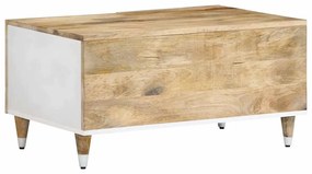 Mesa de centro 80x50x40 cm madeira de mangueira maciça