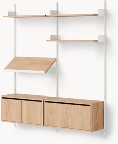 Estante de parede grande com armários Living