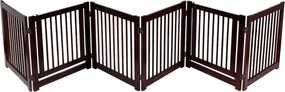 Barreira de segurança de madeira dobrável para cães Barreira de segurança para cães 3 peças 206 x 61 x 1,8cm
