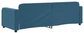 Sofá-cama 80x200 cm veludo azul