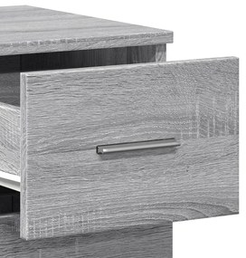 Aparadores 2 pcs 59x39x80 cm derivados madeira cinzento sonoma