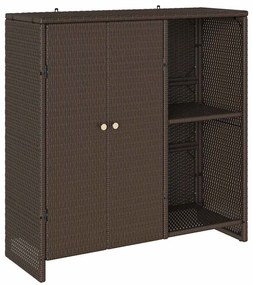 Armário de Armazenamento Castanho 100 x 36 x 102 cm de Rattan
