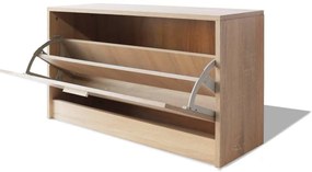 Banco sapateira 80x24x45 cm carvalho