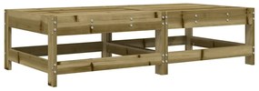 Apoios de pés p/ jardim c/ almofadões 2 pcs pinho impregnado