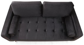 **** Sofá de 2 Lugares Rome – Preto Carvalho – 175x90x70 cm

**