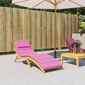 vidaXL Almofadão p/ espreguiçadeira tecido oxford rosa