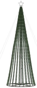 Árvore de Natal luminosa em cone 688 LEDs 300 cm branco quente