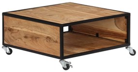 vidaXL Mesa de centro 70x70x32 cm madeira de acácia maciça