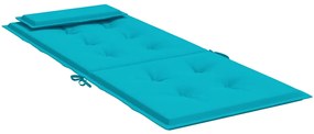 Almofadões cadeira de encosto alto 6 pcs tecido oxford turquesa