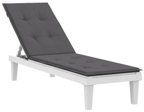 Almofadão para cadeira de terraço (75+105)x50x4 cm antracite