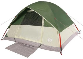 Tenda familiar em cúpula para 6 pessoas impermeável verde