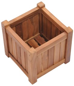 Vaso/floreira 30x30x30 cm madeira de teca maciça