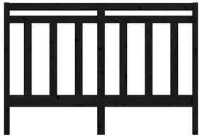 Cabeceira de cama 156x4x100 cm pinho maciço preto