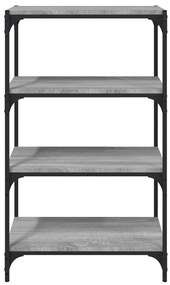 Estante 60x33x100 cm derivados de madeira e aço cinza sonoma