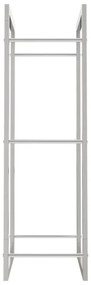 Suporte para lenha 50x28x94 cm aço inoxidável
