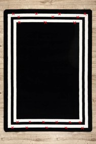 Tapete HAMPTON quadro preto - PRODUTO DE SEGUNDA GRAU