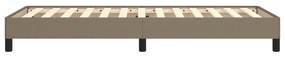 Estrutura cama sem colchão 100x200 cm tecido cinza-acastanhado