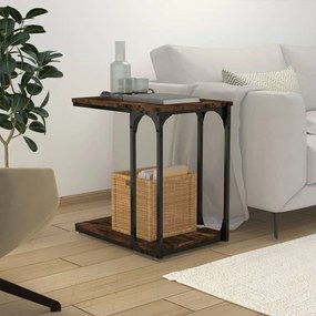 Mesa de apoio 50x35x52 cm derivados de madeira carvalho fumado