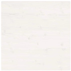 Tampo de mesa quadrado 70x70x2,5 cm pinho maciço branco