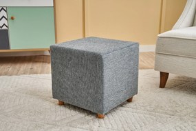 Pouffe Ranma Gabbana – Cinzento – 40x40x40 cm