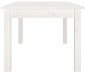 Mesa de centro 80x50x40 cm madeira de pinho maciça branco