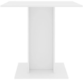 Mesa de jantar 80x80x75 cm contraplacado branco