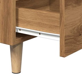 Mesa cabeceira 40x35x69 cm derivados madeira carvalho artisiano