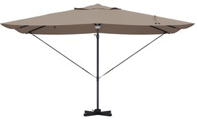 Guarda-sóis Cantilever - Taupe Taupe Tecido Grande