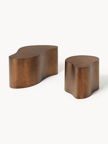 Mesa de apoio em metal com forma orgânica Dale, conjunto de 2