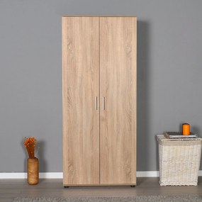 Roupeiro "Aurelio" – Carvalho Sonoma– 80 x 187 x 47 cm – Design Modern