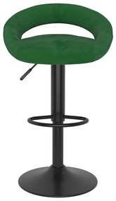 Bancos de bar 2 pcs veludo verde-escuro