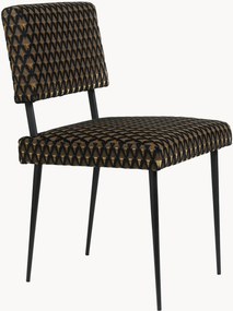 Cadeira de jantar estofada em veludo M-Chair