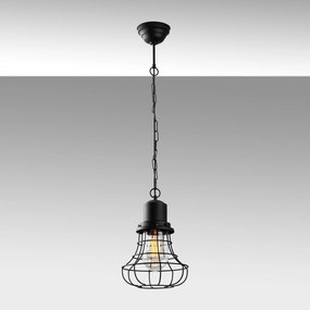 Candeeiro Suspenso GMN-00002 – Preto – 22 cm x 110 cm x 22 cm