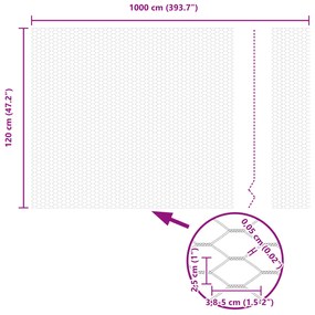 Postes de Cerca 10 pcs U-Channel 120 cm Aço Galvanizado
