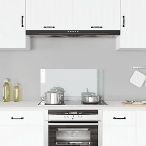 vidaXL Painel anti-salpicos cozinha 80x40 cm vidro temp. transparente