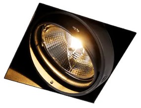 Foco embutido preto GU10 AR111 sem moldura - Oneon Moderno