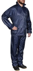 Terno de chuva azul L
