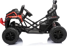 Carro elétrico para Crianças 3 a 8 anos, 12V 4x4 Buggy Sport OUTLAND, Rodas de espuma EVA, Controle remoto Vermelho
