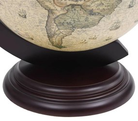 Garrafeira de mesa em forma de globo madeira de eucalipto verde