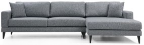 Sofá-Cama de Canto Nordic – Cinzento Escuro – 303 cm x 160 cm