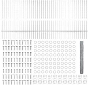 Postes de Cerca vidaXL 22 pcs U-Channel 100 cm Aço Galvanizado, Cerca